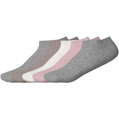 Esmara dámské nízké ponožky s BIO bavlnou 5 párů bílá/růžová/šedá – Hledejceny.cz