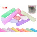 Mikrotrading Křídy barevné zářivé barvy 15 ks v kbelíku – Zboží Dáma