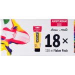 Amsterdam Standard sada akrylových barev 18 ks 120 ml – Zboží Mobilmania