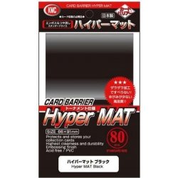 KMC obaly Standard Sleeves Hyper Mat černá 80ks