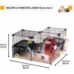 Ferplast MULTIPLA HAMSTER LARGE klec pro křečky a myši 107,5 x 37,5 x 42 cm – Zboží Dáma