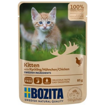 Bozita Kitten Kuře v omáčce 85 g – Zboží Mobilmania