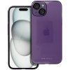 Pouzdro a kryt na mobilní telefon ROAR Pure Simple Apple iPhone 15 - integrovaná sklíčka na čočky - plastový - fialové