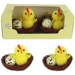 Velikonoční kuřátka s vajíčky, 2 ks X5756 – Zboží Dáma