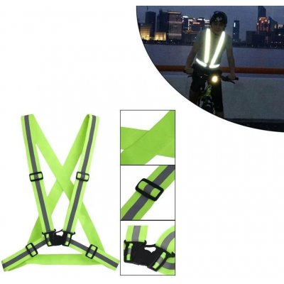 X-BELT žluté reflexní popruhy na oblečení, reflexní kšandy npro motorkáře – Hledejceny.cz