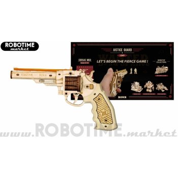 Robotime Rokr 3D puzzle Corsac M60 dřevěná pistole LG401 172 ks