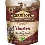 Carnilove Dog Pouch Paté Venison with Strawberry Leaves 300 g – Hledejceny.cz