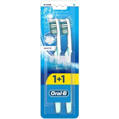 Oral-B Advantage 3DWhite Manuální středně měkký 2 ks – Zbozi.Blesk.cz