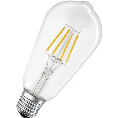 Ledvance Chytrá LED filamentová žárovka SMART+ BT, E27, ST64, 6W, 806lm, 2700K, teplá bílá, čirá SMART+ BLUETOOTH – Zbozi.Blesk.cz