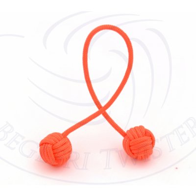 Begleri Twister Mandarinka Délka stringu: 15 cm, Druh begleri: Čtyřvlákno 100, Druh stringu: Paracord 100