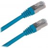 síťový kabel XtendLan PK_6ASFTP003blue Patch, Cat 6A, SFTP, LSFRZH, 0,3m, modrý