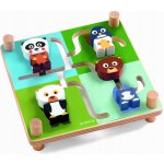 Djeco skládačka labyrint Spinamix Zvířátka – Zboží Dáma