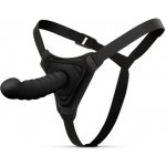 Easytoys Silicone Strap-On Bended Ribbed Black – Zboží Dáma
