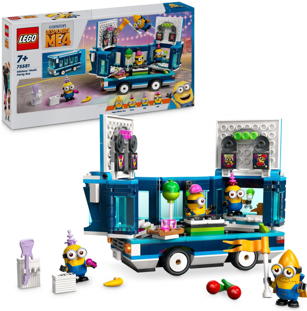 LEGO® Já padouch 75581 Mimoni a hudební párty autobus