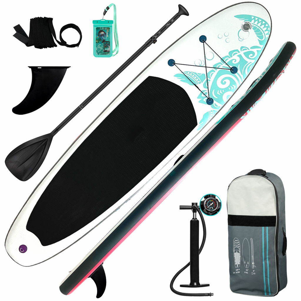 Paddleboard Funwater-Aufblasbares Stand Up Paddle Board,335 x 81 x 15 cm