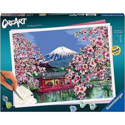 Ravensburger 20177 CreArt Japonské třešňové květy – Zboží Dáma Ravensburger 20177 CreArt Japonské třešňové květy – Zboží Dáma
