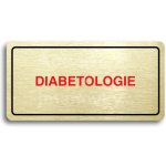 ACCEPT Piktogram DIABETOLOGIE - zlatá tabulka - barevný tisk – Hledejceny.cz