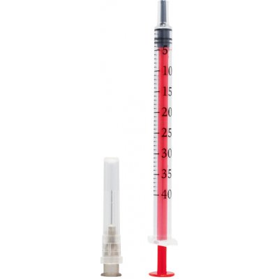 ZARYS International Group Inzulinová stříkačka dicoSULIN 40 jednotek 1ml sterilní - 1 ks100 ks Počet kusů 100
