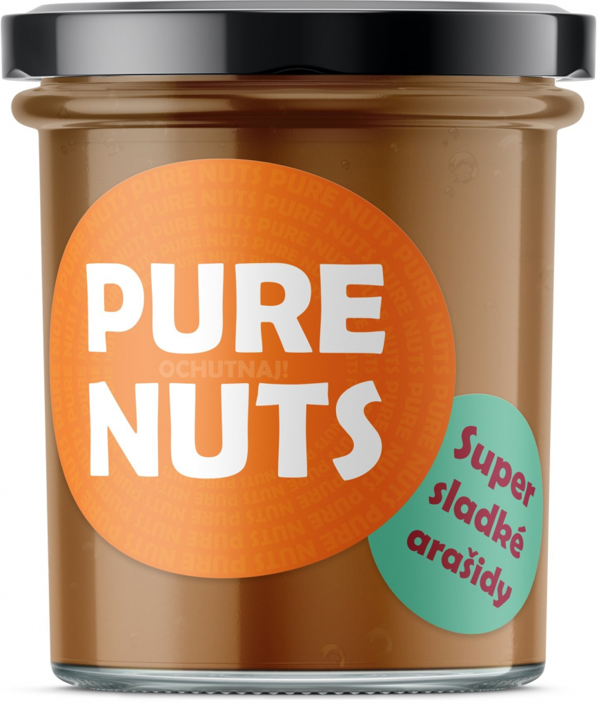 Pure Nuts Oříškové Máslo super sladké arašídy 330 g od 158 Kč - Heureka.cz
