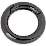 Karabina kulatá na kabelky / kroužek na klíče Ø18 mm - 1ks Barva: antracit – Zboží Mobilmania