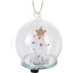 Emos LED vánoční skleněná koule vločky 12 cm 3x AA vnitřní teplá bílá časovač DCLW28 – Hledejceny.cz