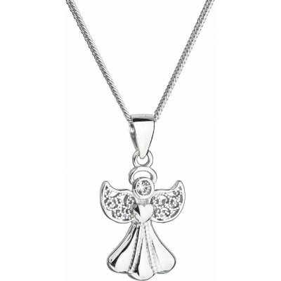 EVOLUTION GROUP 32077.1 crystal anděl dekorovaný krystaly Swarovski (Ag925/1000, 2,9 g) – Hledejceny.cz