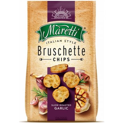 Bruschetta Maretti Bruschette česnekové chipsy 70 g – Zbozi.Blesk.cz