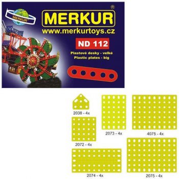 Merkur ND 112 Plastové desky velké 24ks