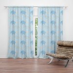 Sablio Závěs Bubny a sloni: 2ks 140x250cm – Zboží Mobilmania