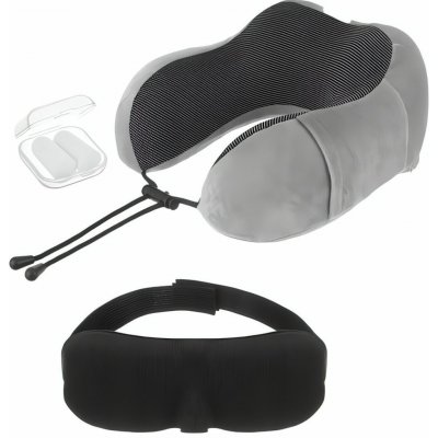 VELMAL Cestovní sada - polštář z paměťové pěny, maska na oči, špunty do uší – Hledejceny.cz