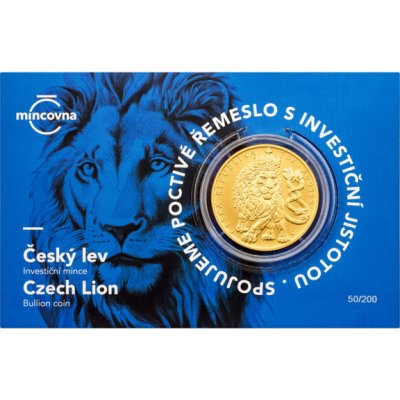 Česká mincovna Zlatá mince Český lev 2026 stand číslováno 1 oz – Zboží Mobilmania