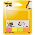 3M POSTIT Samolepicí záložky, mix neonových barev, 20 x 38 mm, 4x 50 listů, 3M POSTIT 7100191579 ,balení 200 ks – Hledejceny.cz