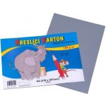 Karton barevný kreslicí A4 210 x 297 mm 50 listů/180g šedý – Zboží Dáma