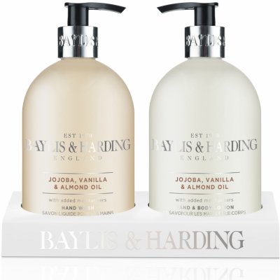 Baylis & Harding Jojoba Hedvábí a Mandlový olej Tekuté mýdlo 500 ml + Mléko na ruce 500 ml dárková sada – Zbozi.Blesk.cz