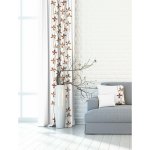 Závěs dekorační nebo látka, New York Plamének, hnědý, 150 cm 150 cm – Hledejceny.cz
