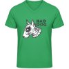 Pánské Tričko Soft-Style V Triko Gildan - Design Bad-Dog - Irish Green