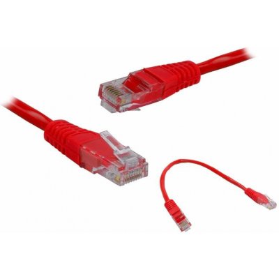 LTC 37120357R UTP Patch Lexton RJ45 CAT5E 0,25m červený – Zboží Živě