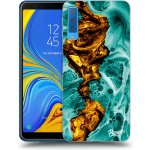 Pouzdro Picasee silikonové Samsung Galaxy A7 2018 A750F - Goldsky černé – Zbozi.Blesk.cz