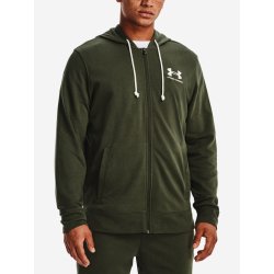 Under Armour UA Rival Terry LC FZ-GRN zelená