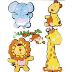 3D pěnová dekorace na zeď SRP-018 jungle 41,5 x 31,5 cm IMPOL TRADE – Zboží Mobilmania