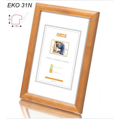 Rámeček dřevěný Icar EKO 31N 13x18cm světle hnědý – Hledejceny.cz