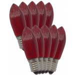 ElektroSkalka LED žárovky 14V až 55V/0,3W E-10 Filament 10ks svíčky červené (1ks) – Hledejceny.cz