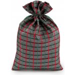 Prima-obchod Vánoční dárkový pytlík káro s lurexem 20x30 cm barva 1 stříbrná – Hledejceny.cz