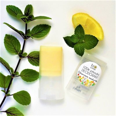 100% přírodní deodorant Citronová meduňka se sodou Biorythme Deodorant: malý 15g
