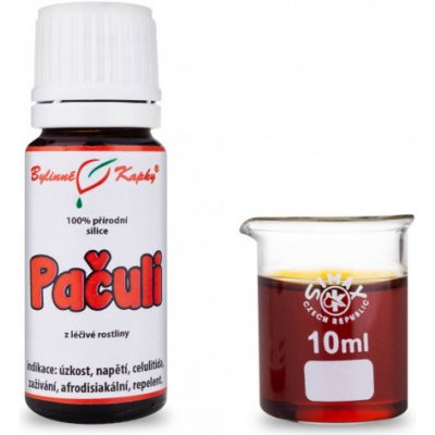 Bylinné kapky Pačuli 100 % přírodní silice esenciální éterický olej 10 ml – Hledejceny.cz