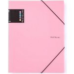 Sloha s gumou A4 PP PASTELINI růžová – Zboží Živě