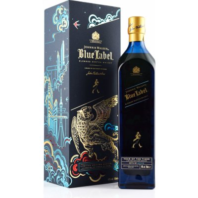 Johnnie Walker Blue Label Year of The Tiger 40% 0,7 l (kazeta) – Zboží Mobilmania