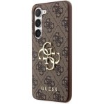 Pouzdro Guess PU 4G Metal Logo Samsung Galaxy S23 hnědé – Sleviste.cz