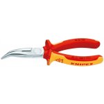 KNIPEX Klešte pologulaté 160mm Cr VDE ohnuté / 2526160 Knipex – Zboží Dáma