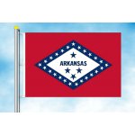 LIBEA, s.r.o. Arkansas vlajka Rozměr: 100×150 cm, Uchycení: Karabiny na stožár – Hledejceny.cz